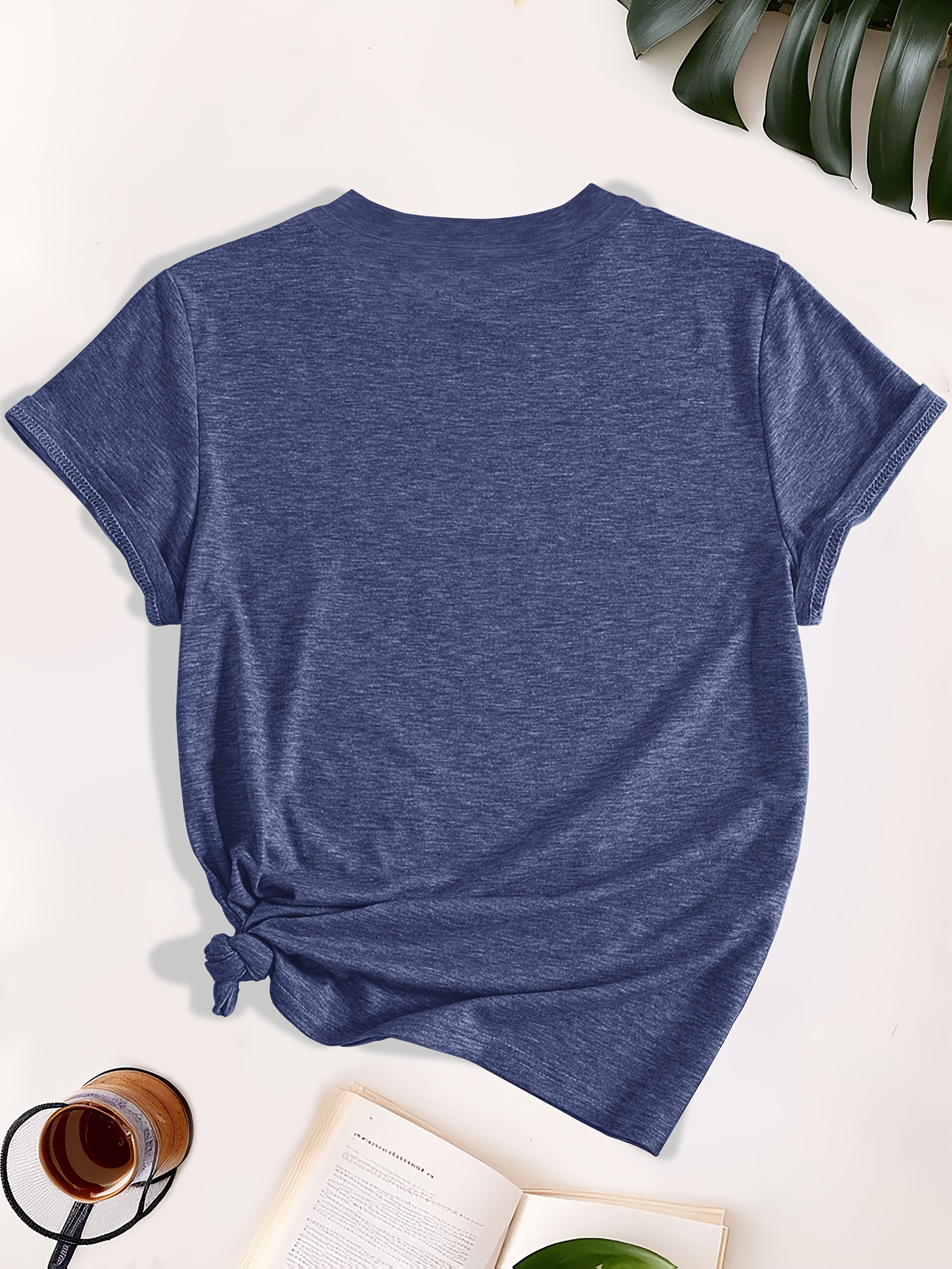 womens olive green casual t shirt with cute duck graphic humorous quote soft breathable fabric relaxed fit round neck short sleeve top for casual attire machine washable ladies t shirts Product details 9