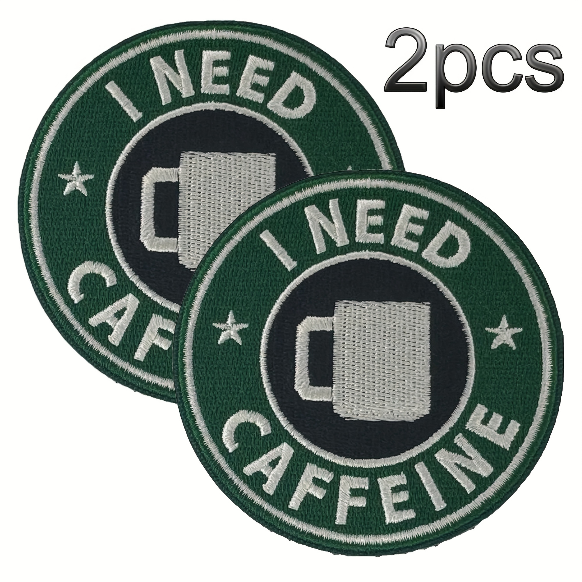 

2-pack Fabric Embroidered Morale Patches With - I Need Tactical Badge For Backpacks, Vests, And Clothing