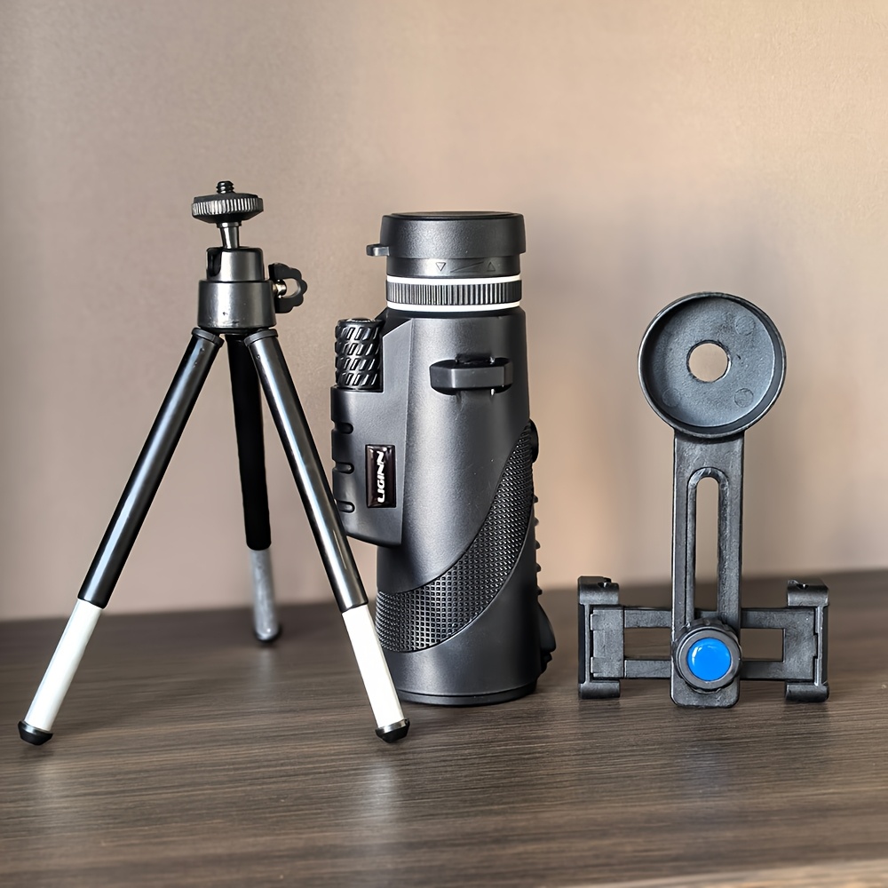 Image of 10x40 Portable Binoculars With Optional Tripod And Phone Adapter, Zoom , Fmc Green-coated Lenses - Powerful Performance, Wide Field Of View, Ideal Gift For Birdwatching, Hiking, Camping, And Travel