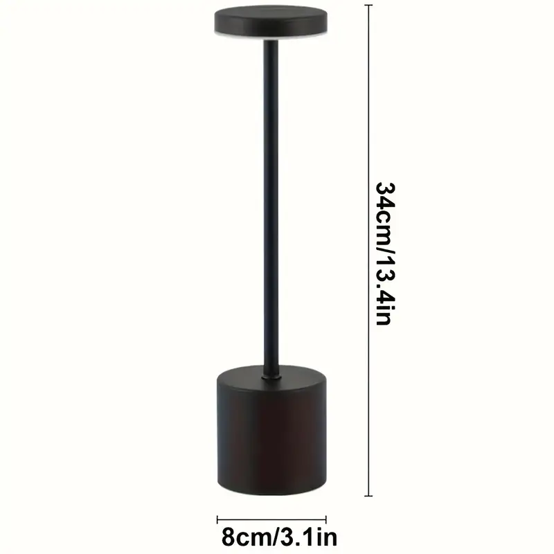 creative wireless high end metal led desk lamp battery usb rechargeable night light with eye protection three color adjustable dimming bedside reading lamp for dining room or bar decor bedroom office warm table lamp ideal birthday gift for halloween christmas valentines colors table lamp for living room table lamp for bedroom table lamp for home table lamp for bedroom bedside lamp lamp for living room Product details 4