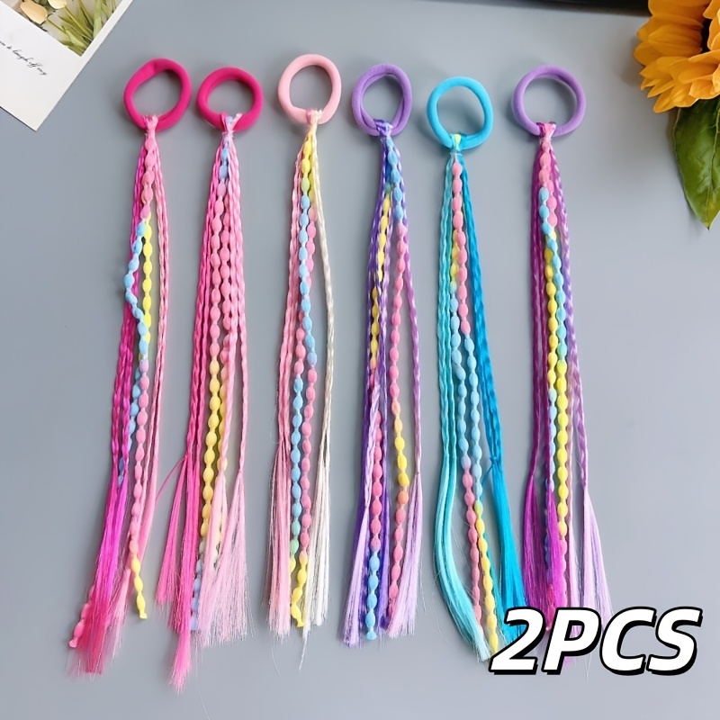 TEMU Set pezzi di copricapo, a ritorta casuale, anello per capelli a pugile e , tendine in gomma, , cordino per capelli a , accessori per capelli,