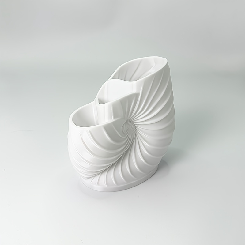 Conch Spiral Toothbrush Holder, Three-compartment Wash Cup Storage Tube, Bathroom Countertop Toothpaste Razor Storage Rack, Household Toiletries Organizer, Shelves