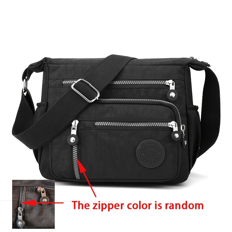 Image of Women's Large Capacity Casual Shoulder Bag Simple Multi-pocket Crossbody Bag Crossbody Bag High Quality Nylon Fabric