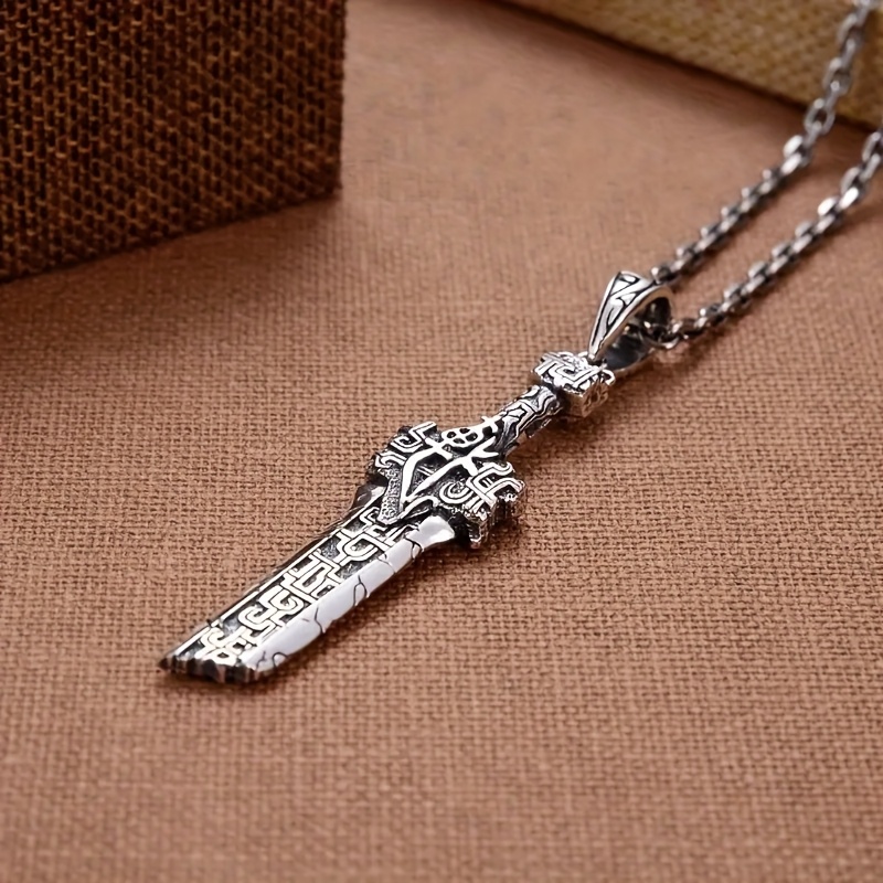 Collier Tibétain En Acier Inoxydable Pour Homme - Style Punk - Style Steampunk Gothique - Cadeau Pour Père[u10898