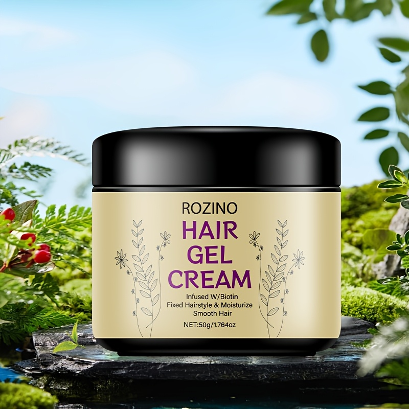 24 hour long lasting styling hair gel cream rich in   natural plant   such as rosemary oil black castor oil peppermint oil keratin etc   moisturizes and is suitable for broken hair and stage makeup Product details 0