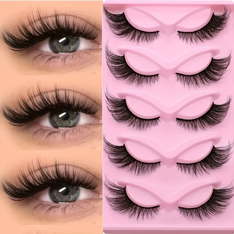 15 pairs 3 boxes of cat eye false eyelashes natural thick thick dramatic eyelashes 3d artificial mink material comfortable reusable eye tail extended like fox eyes suitable for stage parties makeup details 0