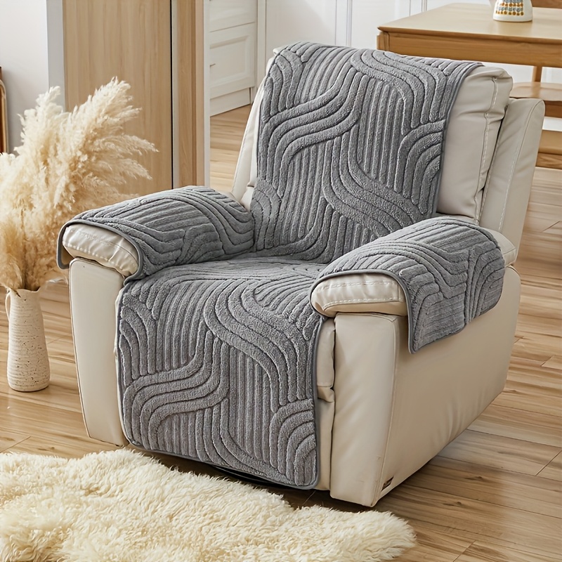 TEMU 1pc, Multifunctional Sofa Cover, Soft Velvet, Sofa Cover, Durable Pet Cushion Cover, Living Room, Office, Home Decoration, Protection Of Sofa