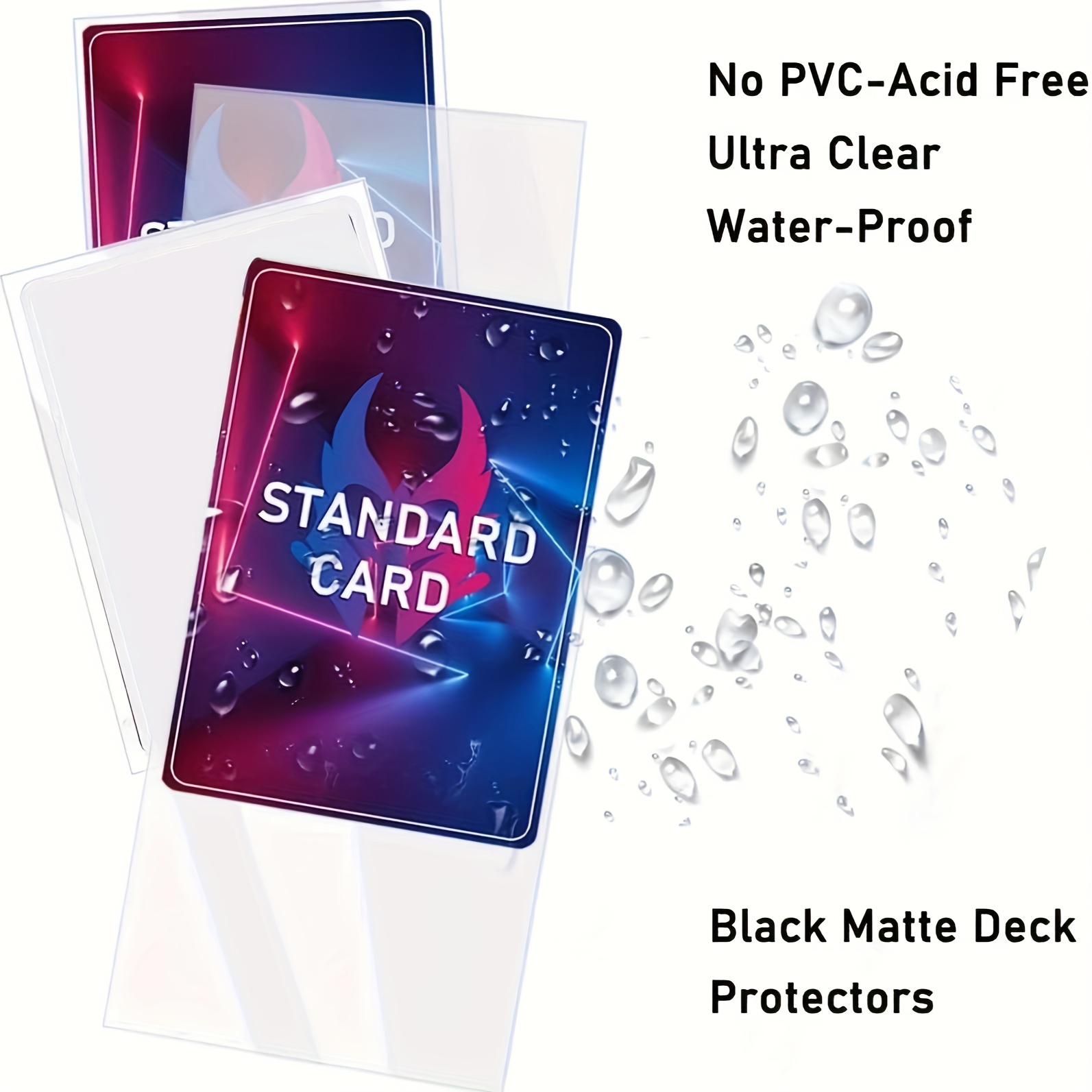 25 Buste Per Carte In PVC Trasparente Buste Per Carte Da Gioco - Foto 6