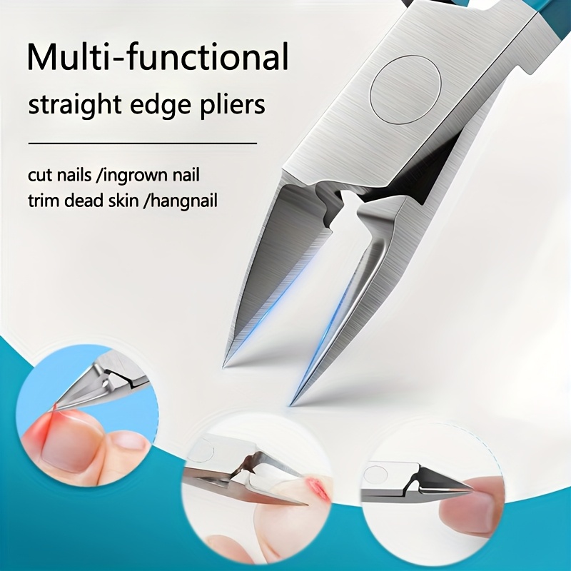 

1pc Modern Stainless Steel Toenail Clippers, Straight , Ingrown Toenail Clippers, Suitable For Nails, Professional Foot Care Tools