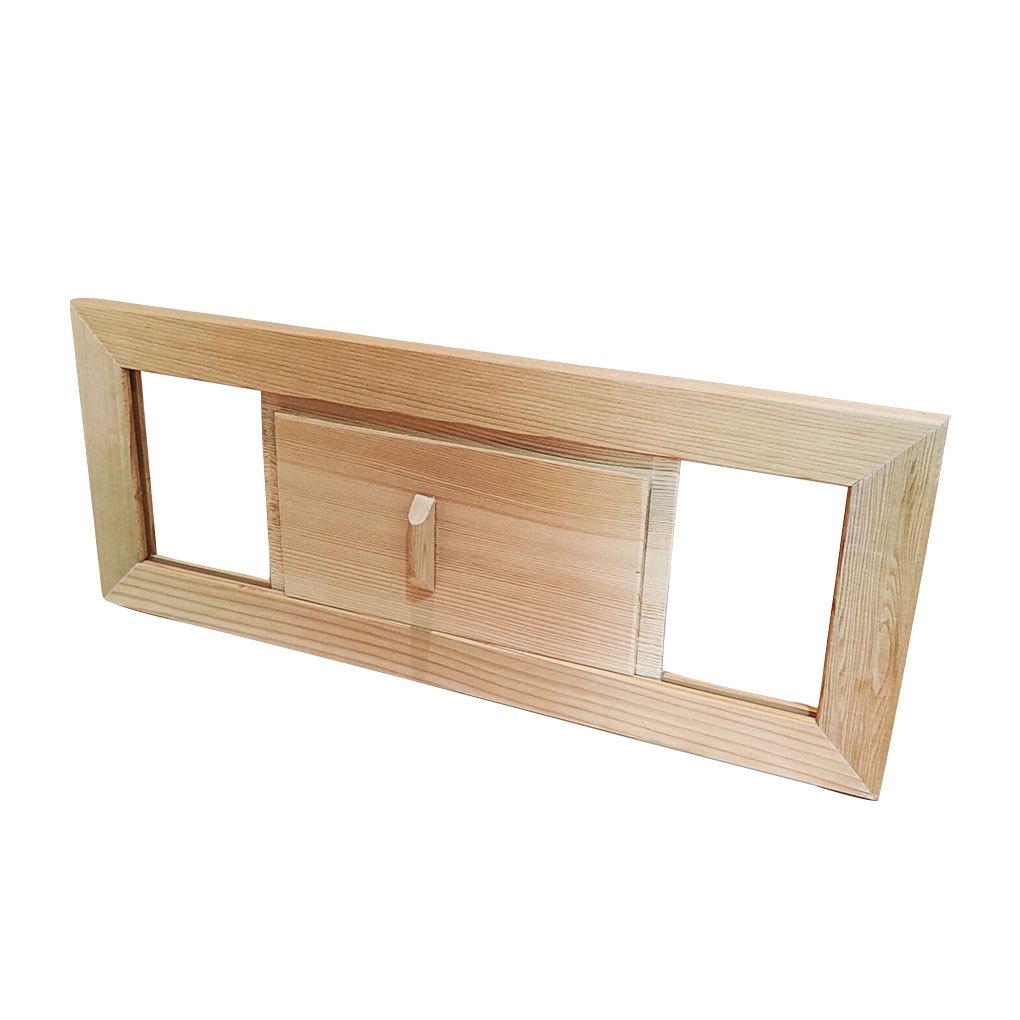 Image of 1pc Air Ventilation Panel, Cedar Wood Adjustable Steam Room Sauna Ventilation Panel, Sauna Accessories Ventilation Grille, Ventilation Panel For Sauna Or Steam Room, 13.38*5.39 Inch.