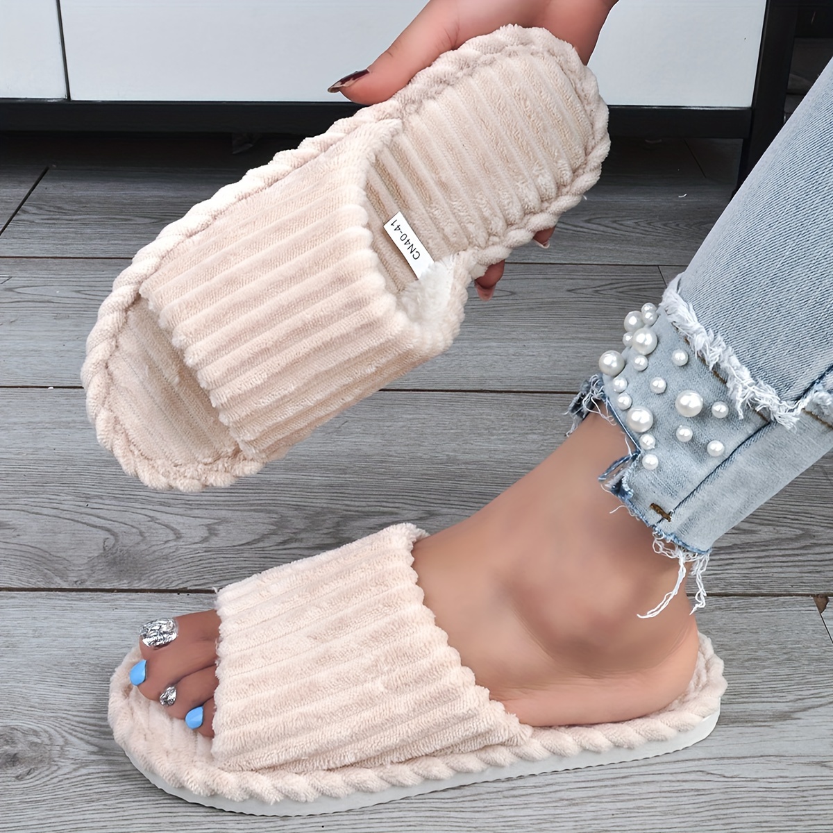 

's Slippers - Toe, , & Washable - For