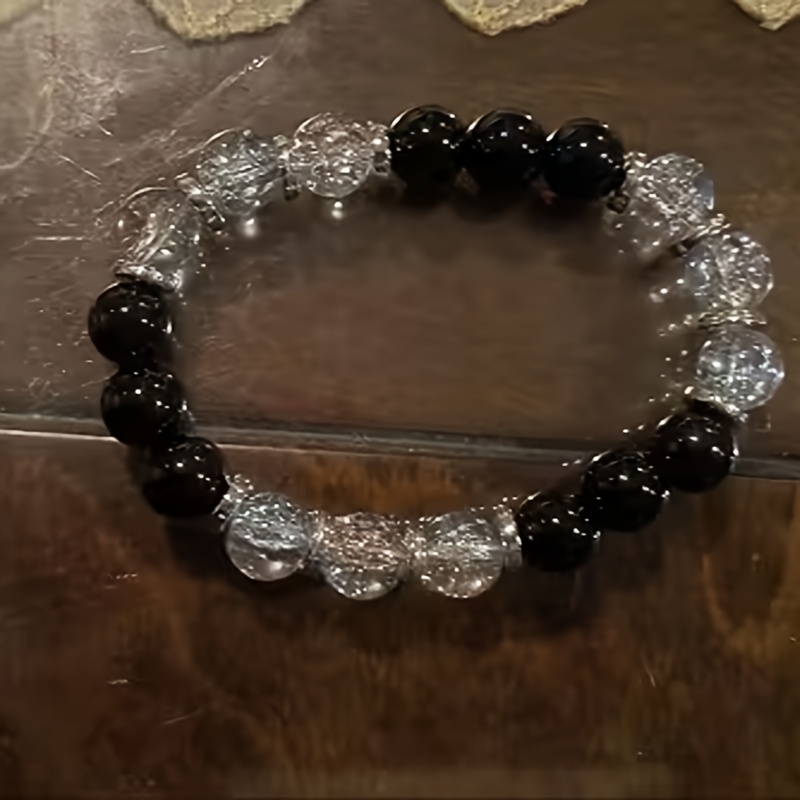 E-shop Crackle-Armband | Ein für das mentale Gleichgewicht, das Ihr emotionales Feld mit Licht Positivität durchdringt, während Obsidian dabei hilft,