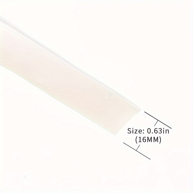 1 Set, Antique White Solid Double Satin Ribbon (0.63 Inch*10 Yards), Gift Wrapping, Crafts, Bow Making, Flower Bouquet, Wedding Decor, Hair Accessories