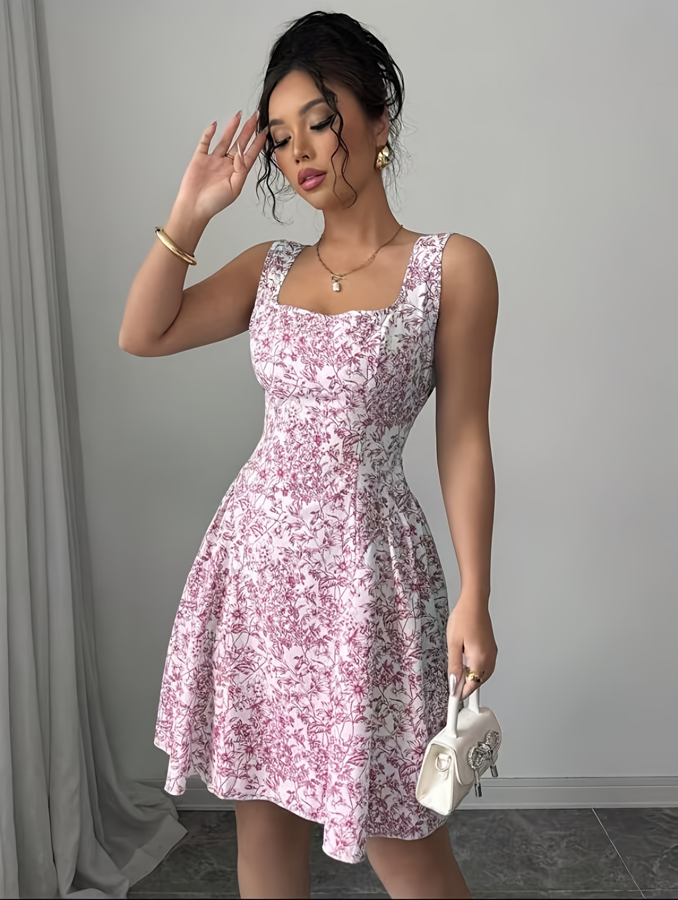 backless square neck dress Ivory Square Neck Corset Style Open Back Mini Dress