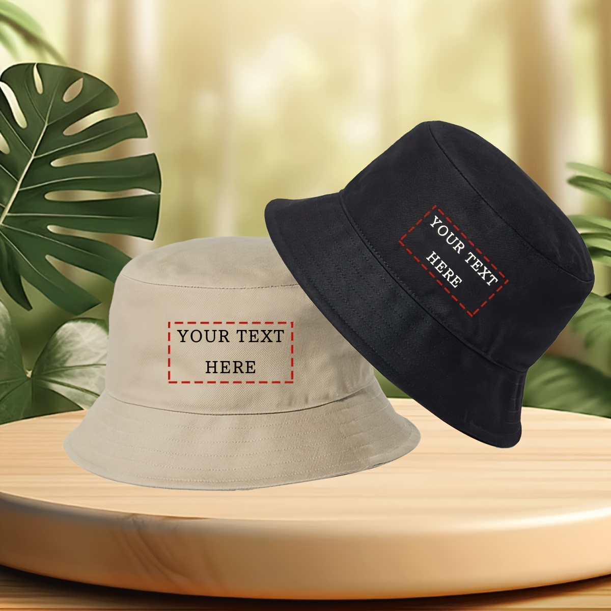 

Chapeau Seau Réversible Personnalisable - Respirant & Confortable, pour les Activités en & Protection Solaire