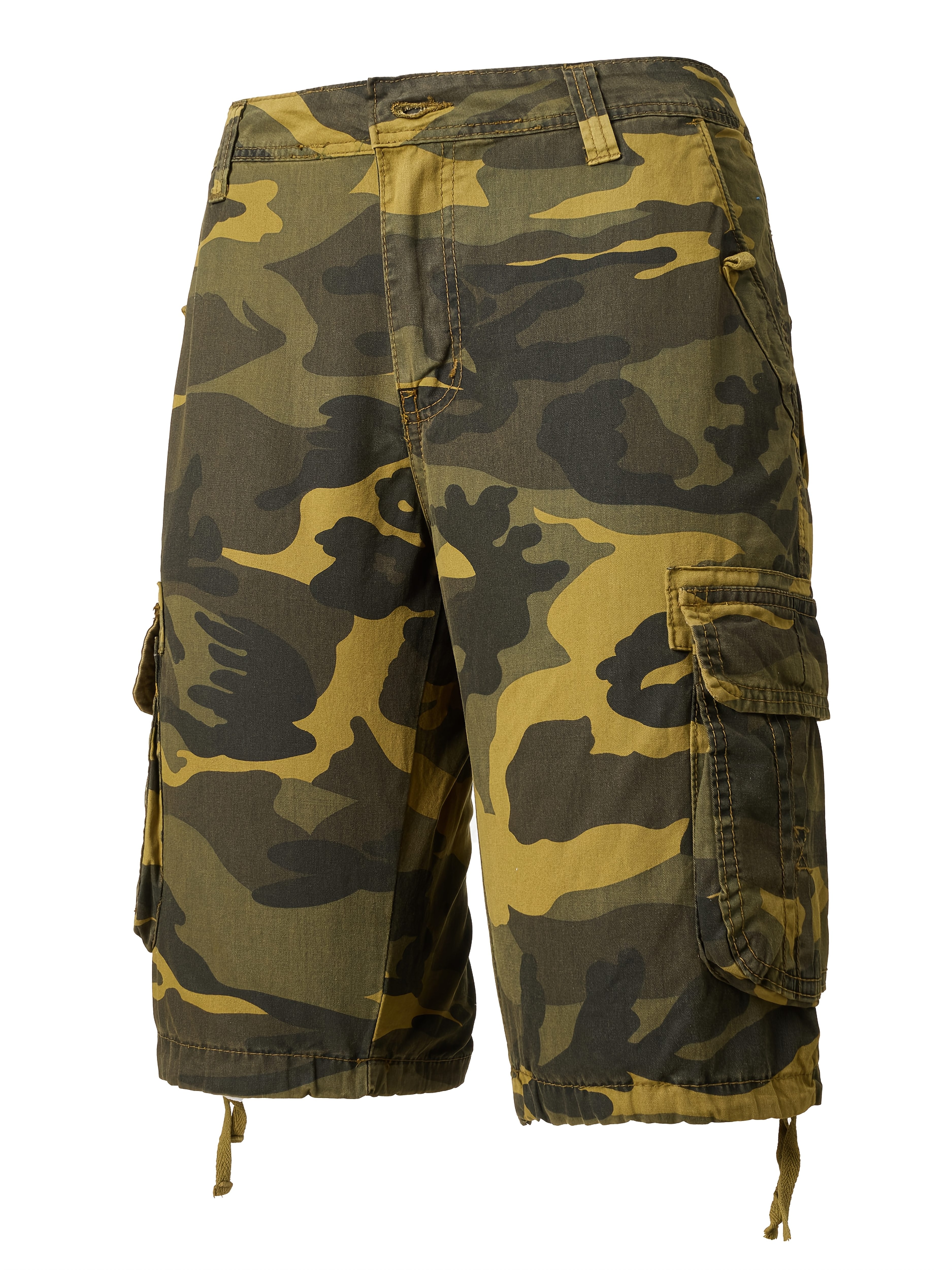 mens plus size cargo shorts camo print multi Temu Poland