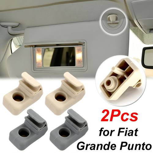 2pcs car sun visor holder 735411088 for fiat punto and similar cars