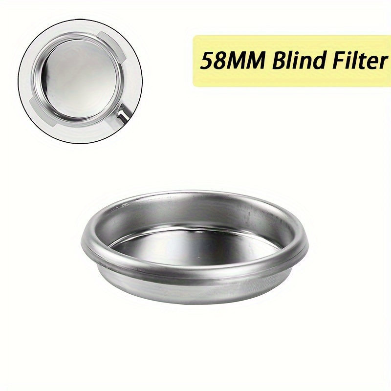 Image of 1pc Coffee Filter Basket 58mm Non-pressurized Stainless Steel Strainer Bowl For E61 Gaggia Barsetto Bottomless Portafilter Maker Accessorises