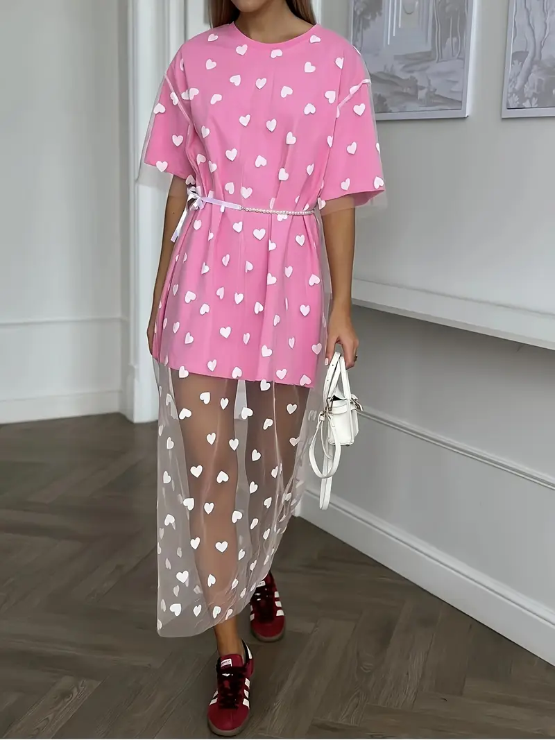 pink sheer shirt dress Sheer Lattice Midi Shirtdress by EY Boutique