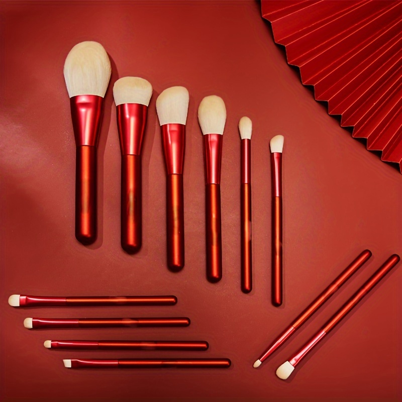 Red Makeup Brushes - Temu