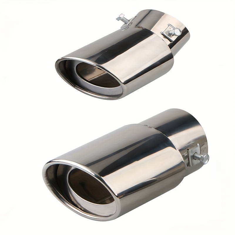 

Stainless Exhaust Tip, Universal Car Exhaust Pipe Modification Tail Throat Tail Pipe, Steel Exhaust Tips -plated Tailpipe