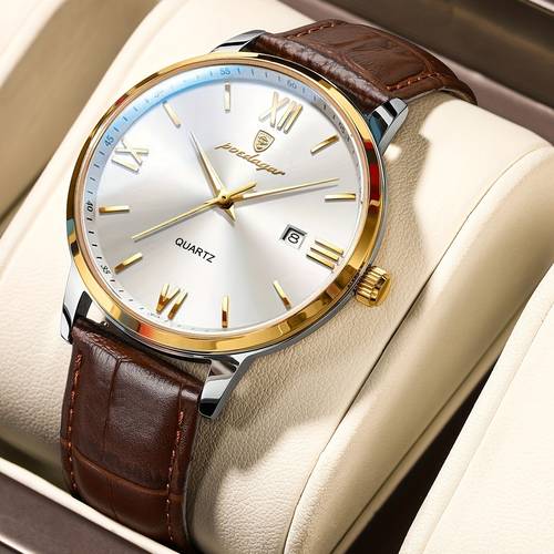 1pc belt mens watch waterproof luminous calendar wristwatch business casual mens watch
