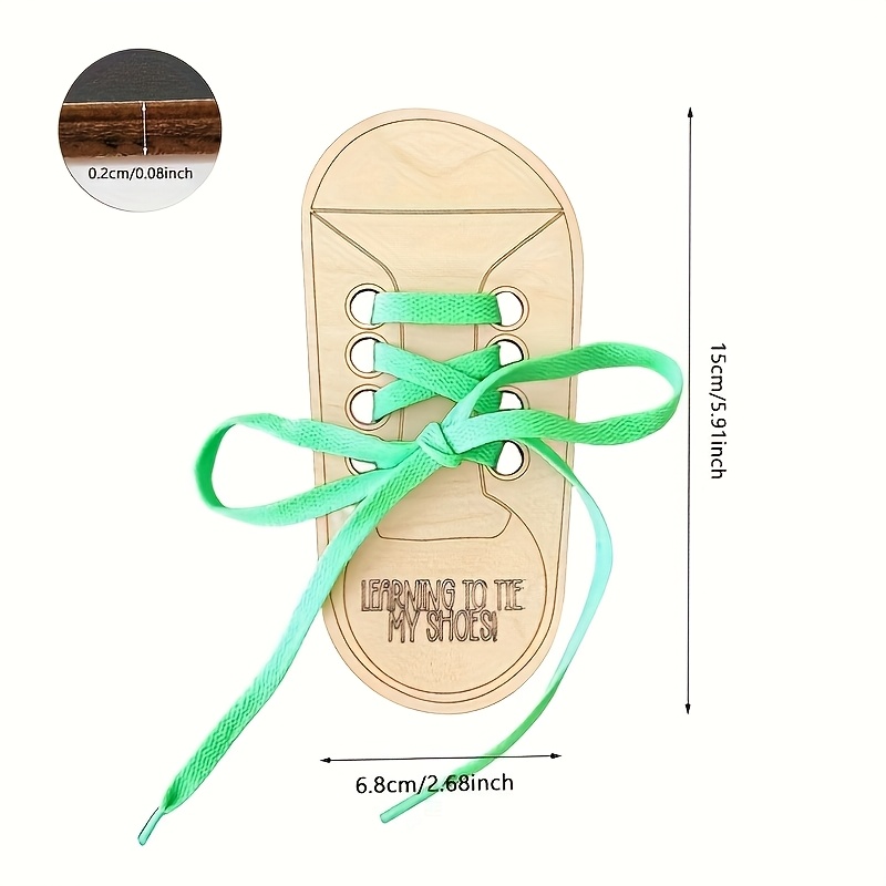 creative learning shoe laces wooden ornaments fun shoe laces