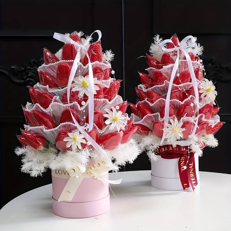 a set of paper flower bouquet packaging boxes, designed as mini
