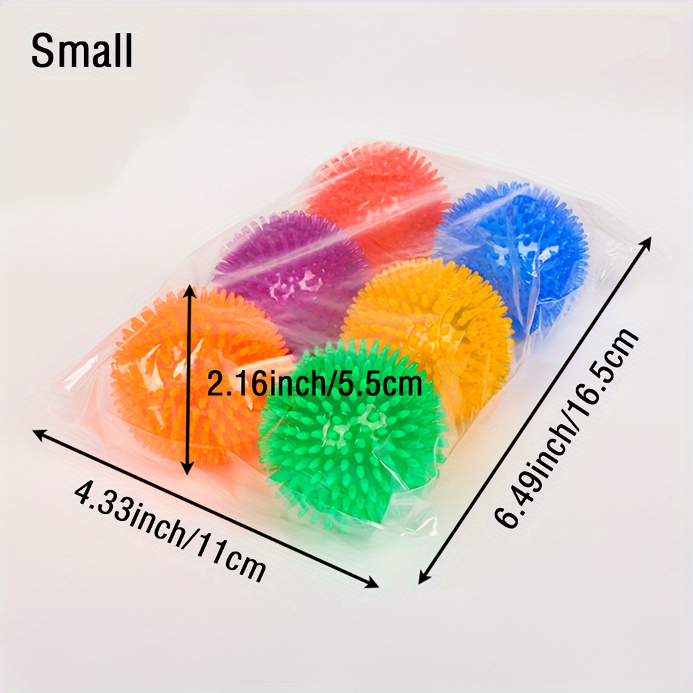 

6pcs Large Spiky Dog Balls, Non-toxic, Medium, Large & Small Dogs, Aggressive Chewers, Non-choking Design