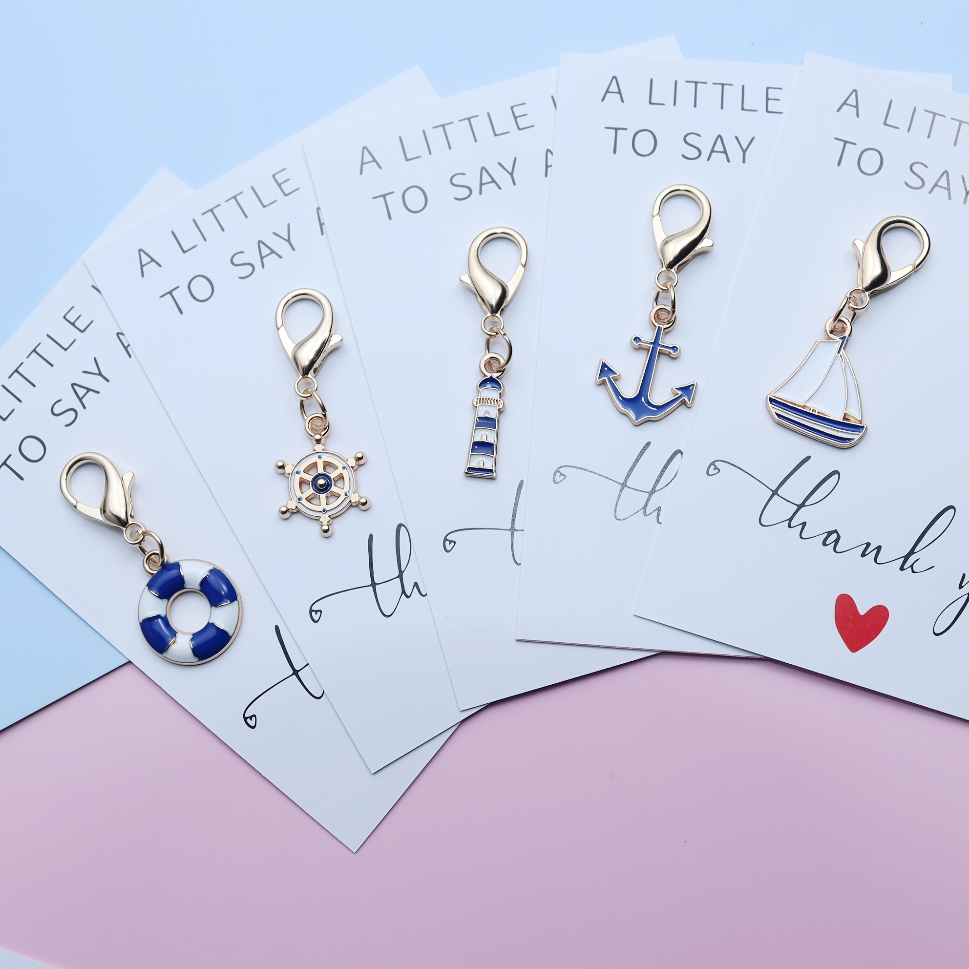 TEMU Set regalo /lui, 5 articoli: set portachiavi nautico, set regalo per festa in spiaggia, targhetta con barca a vela, , , salvagente, , ciondolo