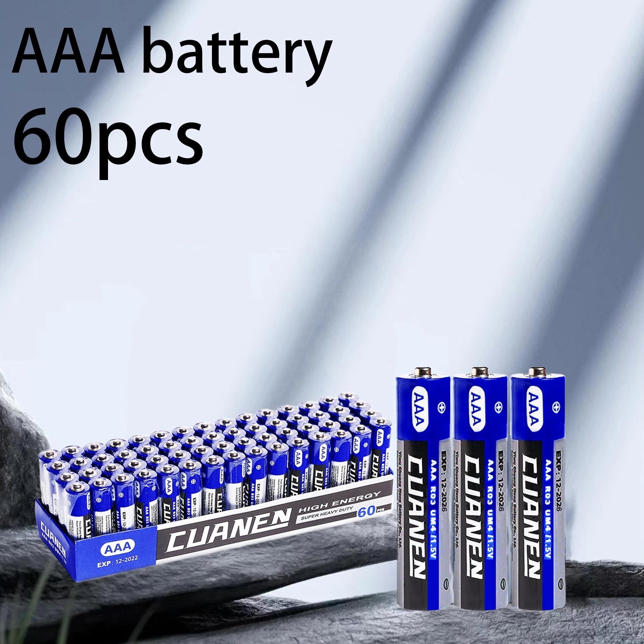 

60pcs Batterie au de Haute Qualité 7A 1.5V Adaptée aux Produits Électroniques à Faible et