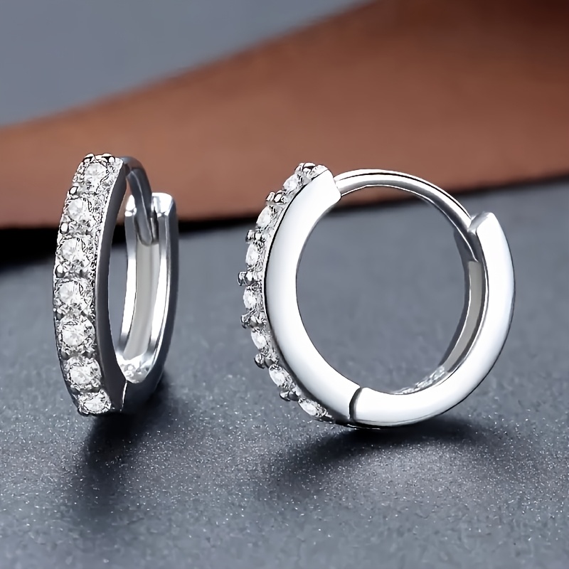 TEMU Elegant And Ring Earrings, Suitable For Daily Holiday Parties To Wear Earrings, Anti-allergy, Women's Temperament Wear Earrings