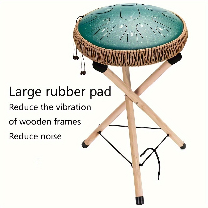 

Wooden Hollow Drum Stand - Conveniently Store Your Instruments On A Tripod