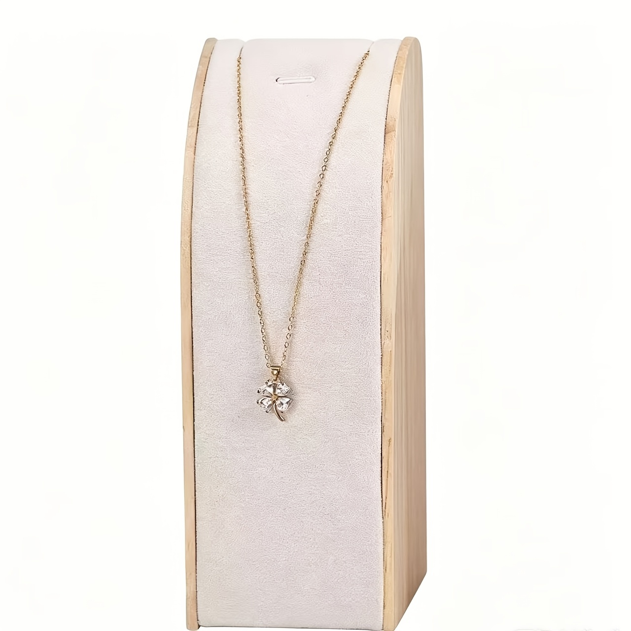 TEMU Présentoir à minimaliste en placage de bois - Organisateur de pendentifs grand, moyen et petit - Accessoires de présentation pour bijouterie et