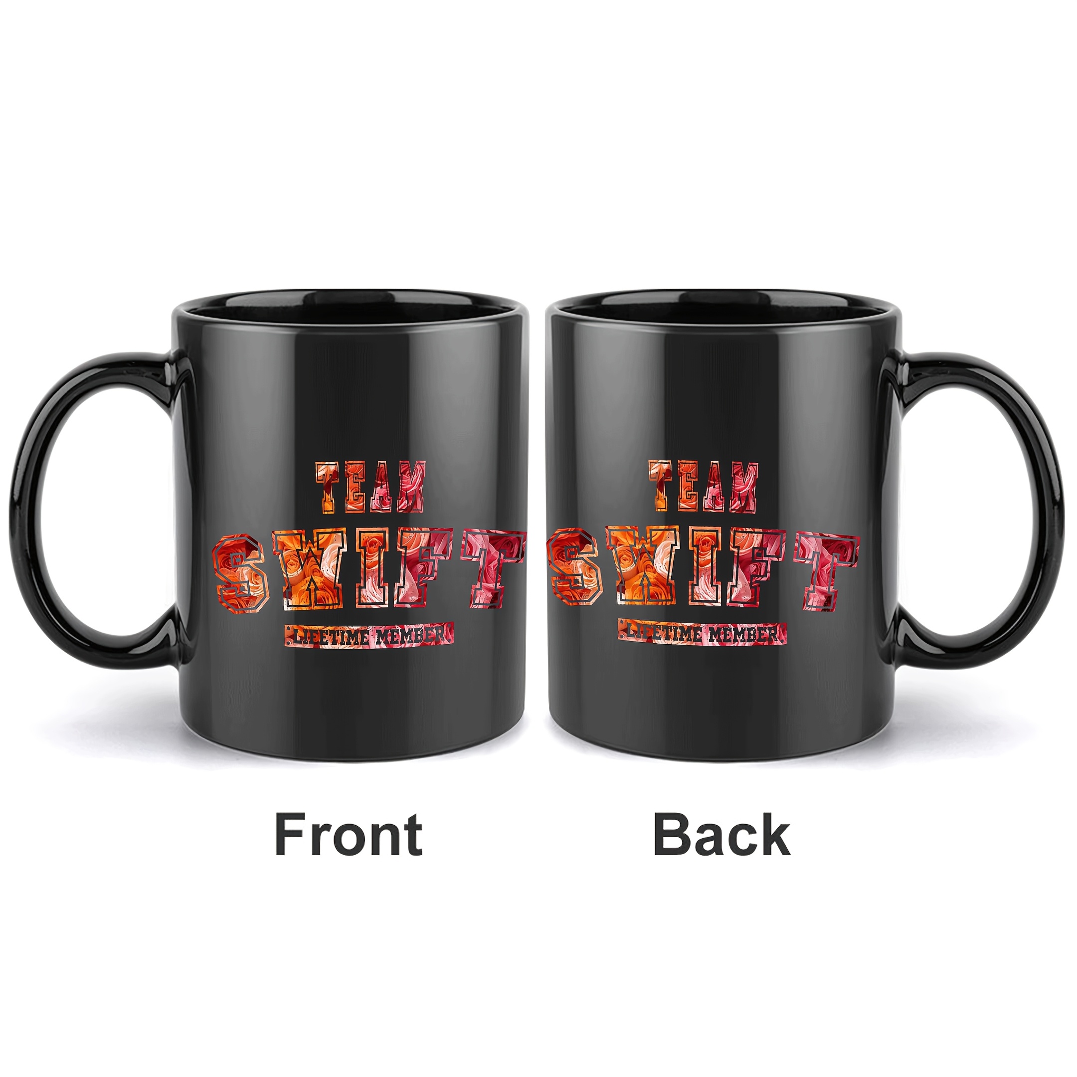 1pc team swift humorous ceramic mug 11oz 360ml coffee cup for beverages suitable for hot and cold drinks ideal gift for women and   for christmas and halloween 2