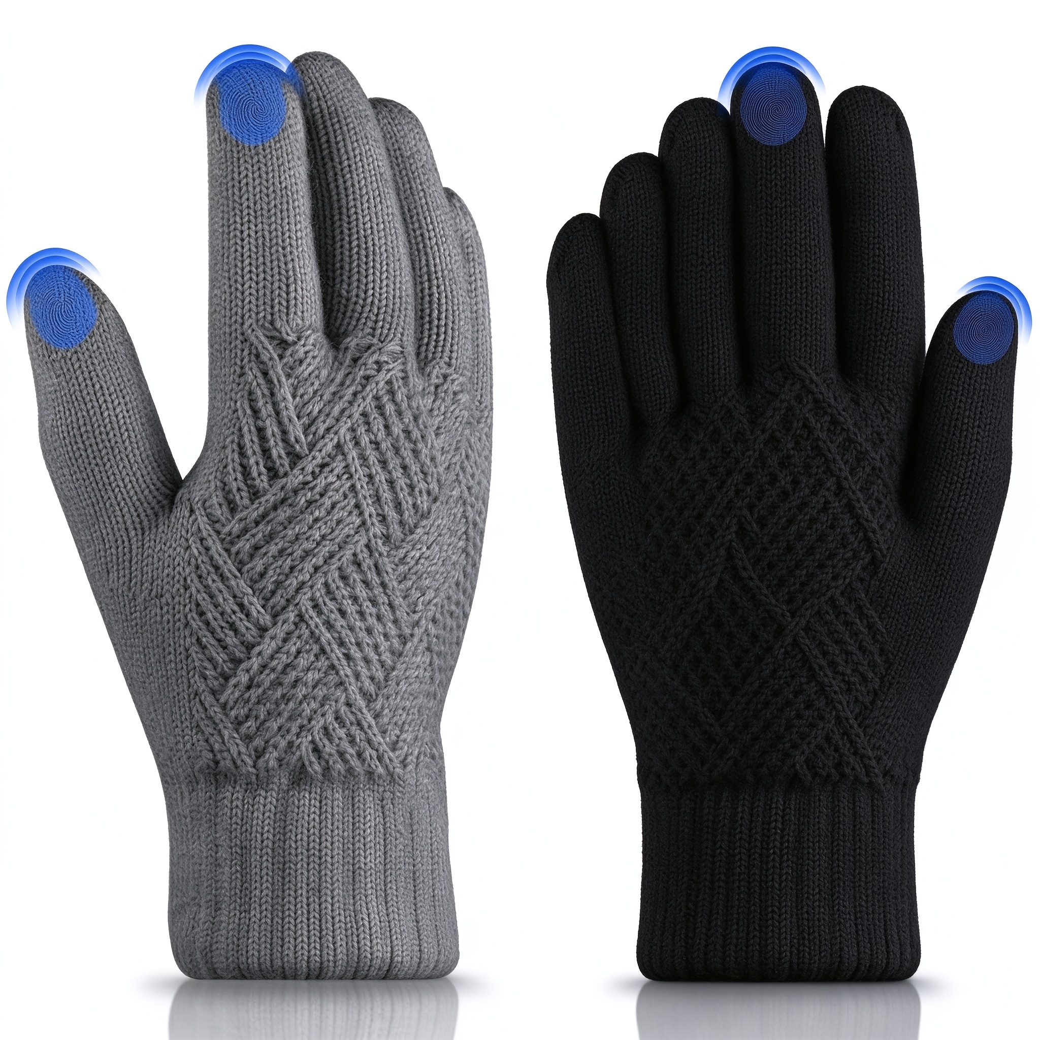 Thermal Gloves with Double-Layer Lining for Cycling