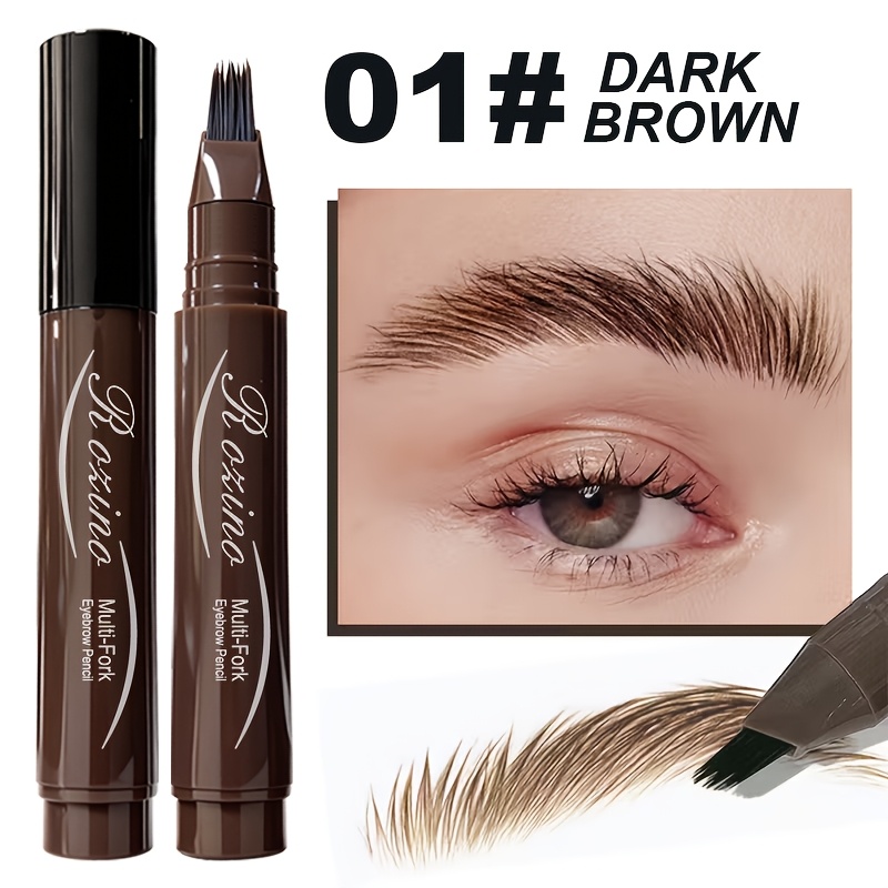 Image of Eyebrow Pencil With Multi-branch Brush : Defines Each Hairline With A Single Stroke, In Hairline, Waterproof, Long-lasting, . Three-dimensional Technology For Natural Blending