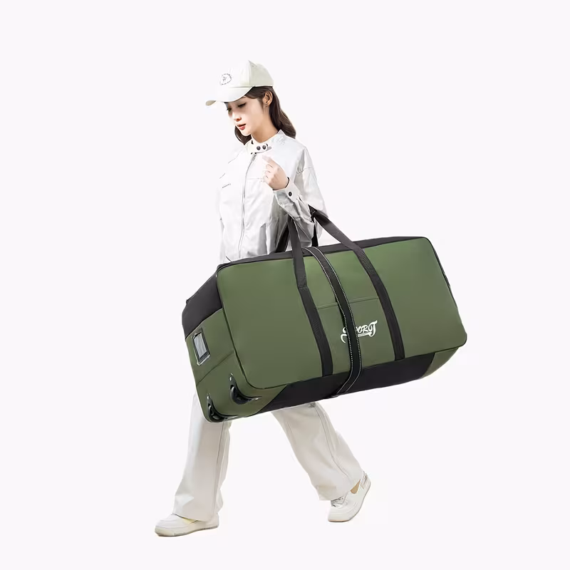 Foldable Rolling Duffel Bag 75L Expandable Rolling