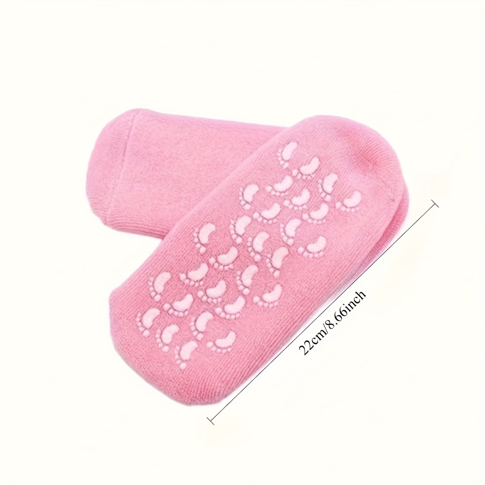 1 pair womens gel moisturizing socks for cracked heels overnight hydration softening leg protectors light beige fits 8 66     care socks spa skincare gift for dry heels half socks for women moisturizing   socks   spa   moisturizing socks   moisturizer socks   care products for feet socks for women for cracked leg womens socks     socks     health contemporary toe socks toe protectors   Product details 0