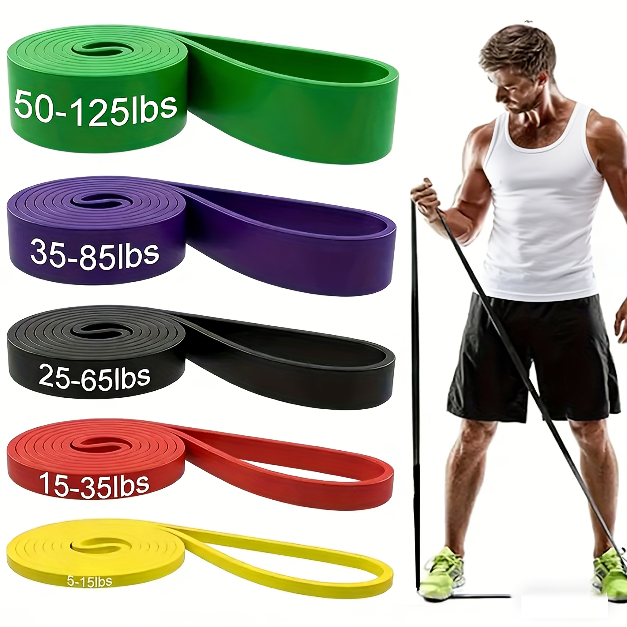   heavy duty tpe   bands pull up assist straps for muscle training non slip   tension levels fitness equipment for home and outdoor use