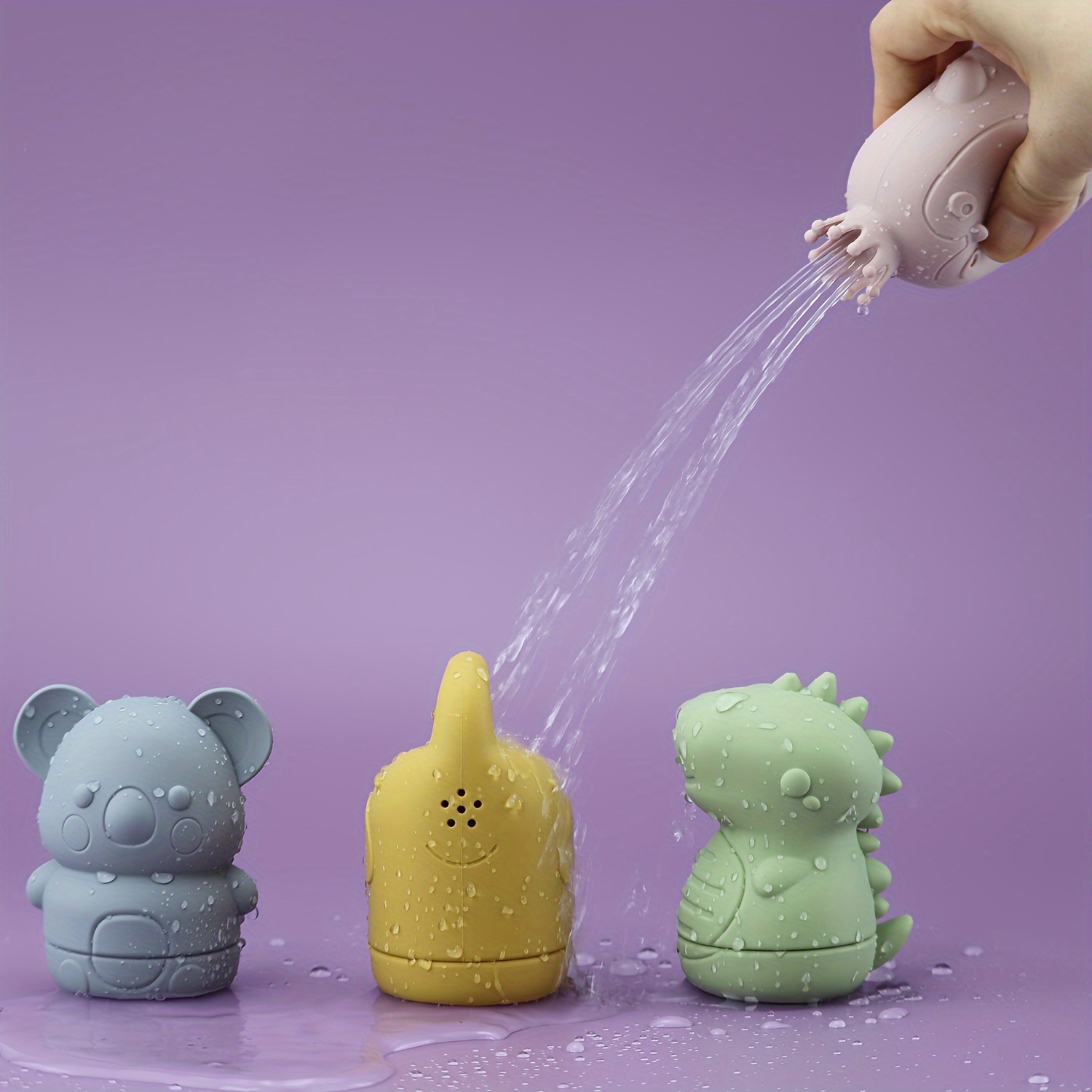 

1set/4pcs Silicone Bath Toys