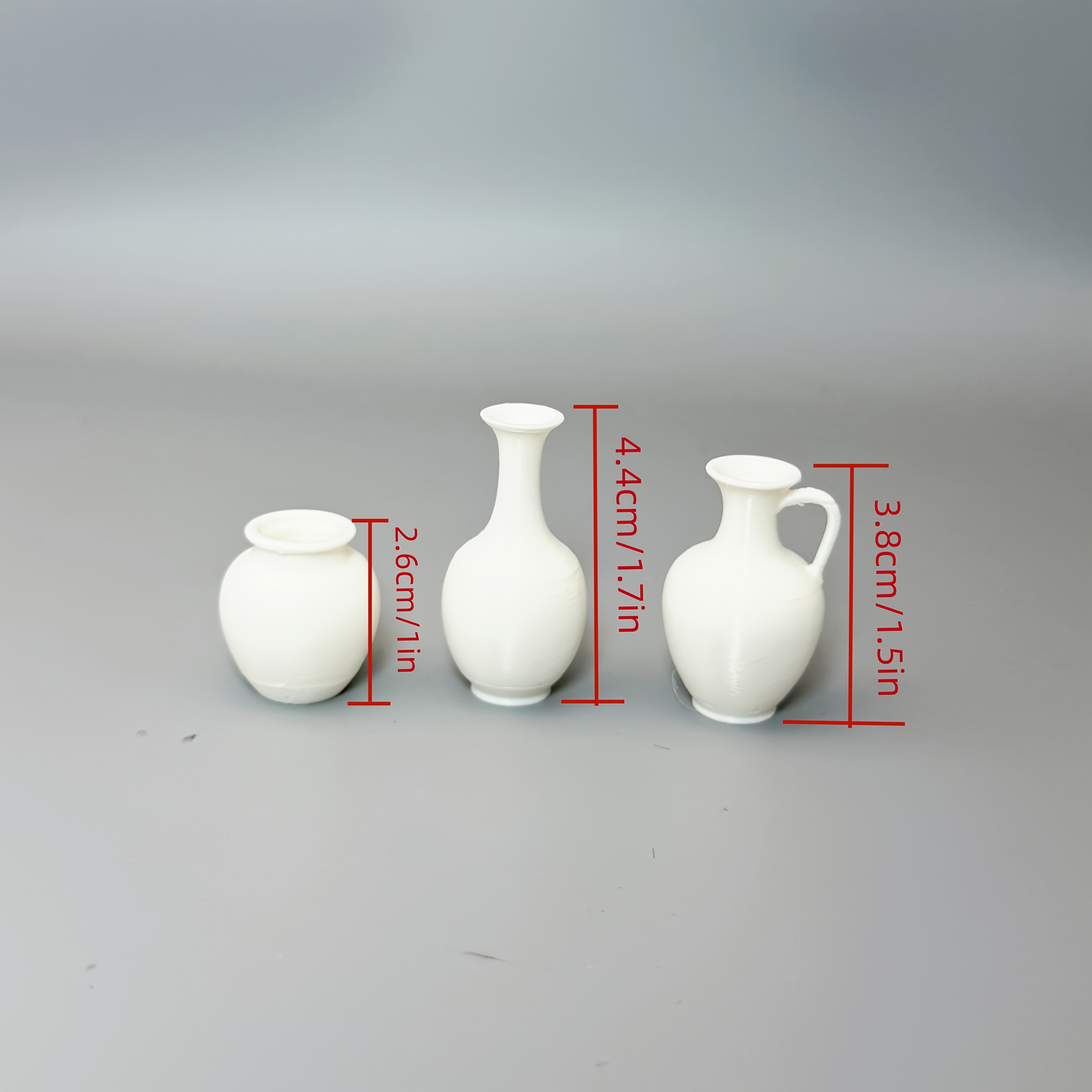 TEMU Ornamento Vaso in Miniatura Non Ceramico, Set di Mini Vasi per Aiuola di Fiori, Decorazione Naturale da Scrivania per Casa , Ornamento per