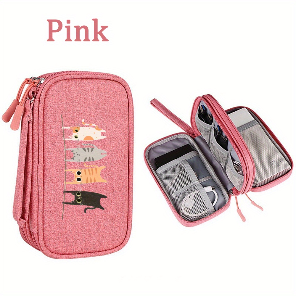 Image of 1pc Of Multifunctional Storage Bag, A Portable That Can Hold Headphones, , Phones, Suitable For Use During Office Trips