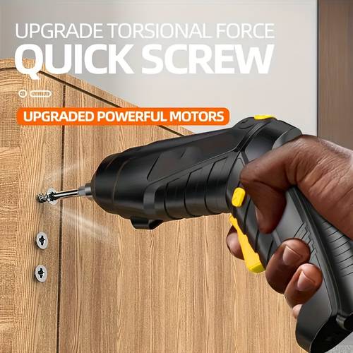 item picture an electric screwdriver with straight and phillips heads with led lighting for visibility in dim or tight spaces features a high capacity battery for long after a single charge ensuring extended use without fatigue compact and fits comfortably in hand making it ideal for outdoor tasks furniture repair tool maintenance computer repairs and more