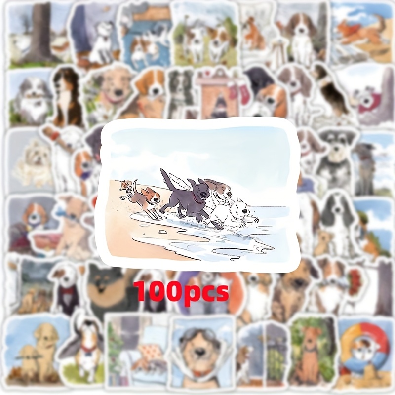 100pcs Of Daily Life Stickers Suitable For Suitcase, Skateboard, Fridge Decoration Diy Notebook And Journal Decals