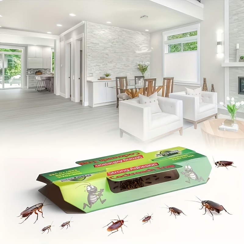 a pet friendly powerful household pest control cockroach trap an   pest control assistant   sticky insect catcher suitable for kitchens bedrooms living rooms   used   indoors and outdoors Product details 0