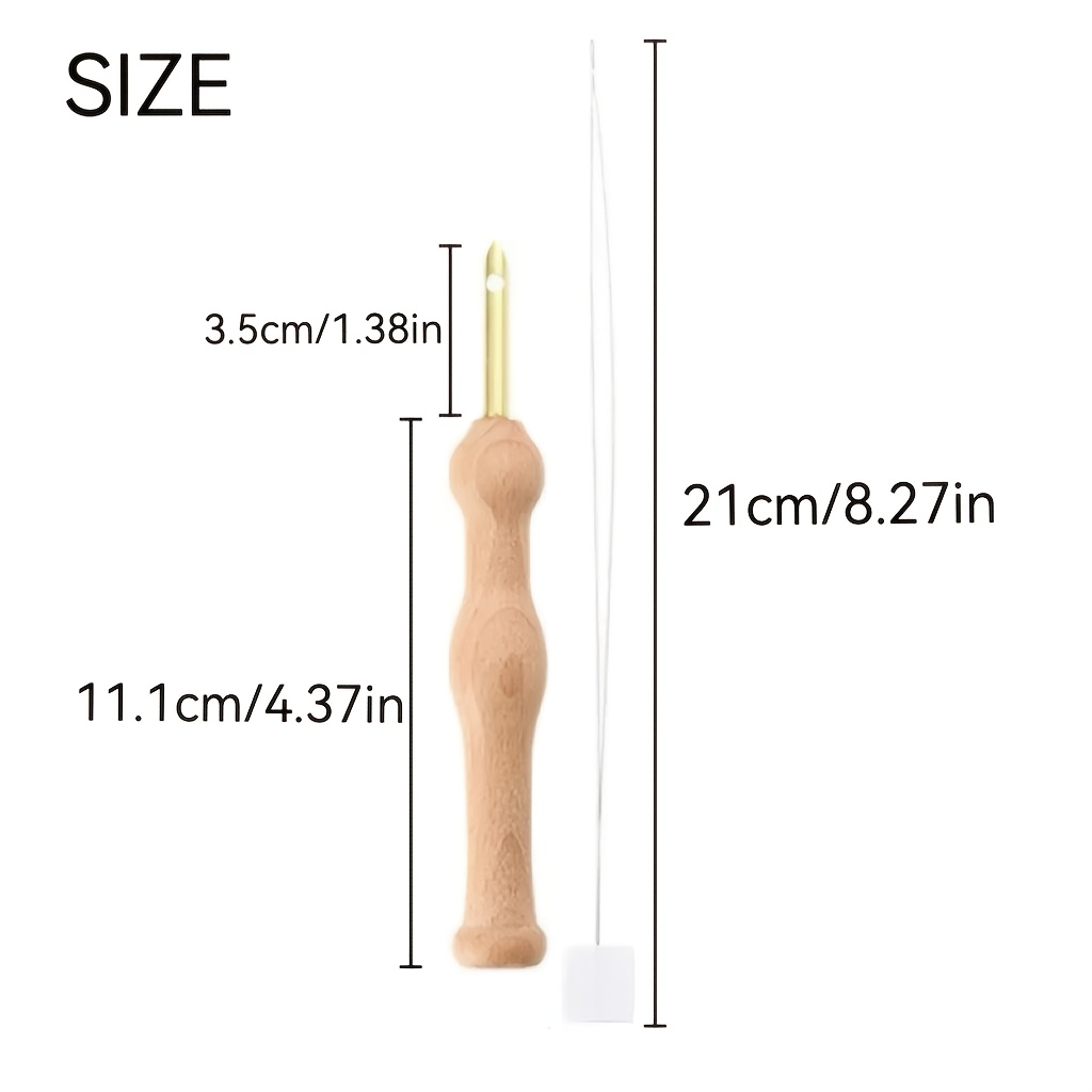 2pcs Set Includes Magic Pen + Threader Embroidery Punch Needle