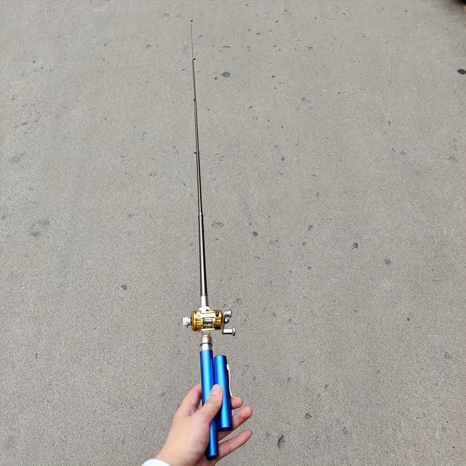 Pocket Size Fishing Rod Pen Style Fishing Pole Reel Combo - Temu United  Kingdom