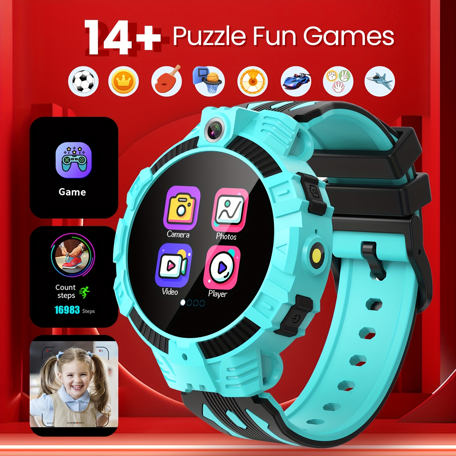Alarm Clock Smart Watch Record Video Smart Watch With 24 Games