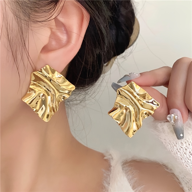 Image of Stylish Geometric Earrings For Women, Suitable For Women To Wear , Parties/, Travel, Vacations And Other Occasions, As A Holiday And Birthday Gift For Girlfriends/mothers